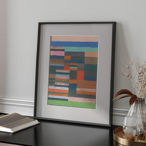 パウル・クレー「地層を個別化する尺度」アートポスター（フレーム付き）絵画・名画［額入り］0