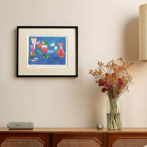 パウル・クレー「帆船」アートポスター（フレーム付き）絵画・名画［額入り］0