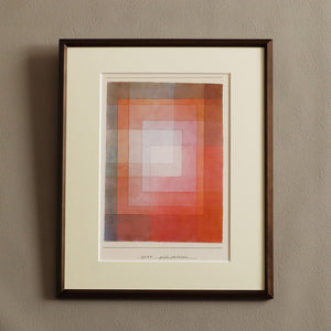 パウル・クレー「ポリフォニックに囲まれた白」アートポスター（フレーム付き） / Paul Klee “White framed polyphonically” 絵画・名画［額入り］1