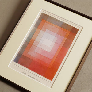 パウル・クレー「ポリフォニックに囲まれた白」アートポスター（フレーム付き） / Paul Klee “White framed polyphonically” 絵画・名画［額入り］2