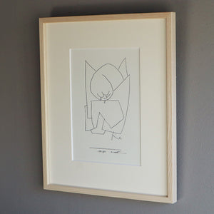 パウル・クレー「泣いている天使」アートポスター（フレーム付き）※大サイズ / Paul Klee “es weint” 絵画・名画［額入り］3