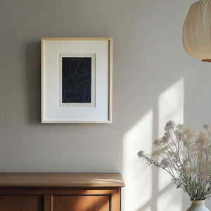 パウル・クレー「異国の寺院の少女」 アートポスター（フレーム付き）/ Paul Klee “Exotic girl from the temple” 絵画・名画［額入り］0