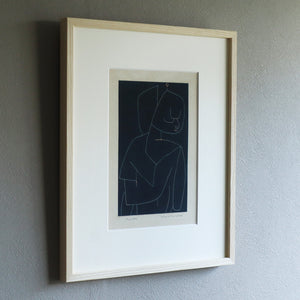 パウル・クレー「異国の寺院の少女」 アートポスター（フレーム付き）/ Paul Klee “Exotic girl from the temple” 絵画・名画［額入り］2