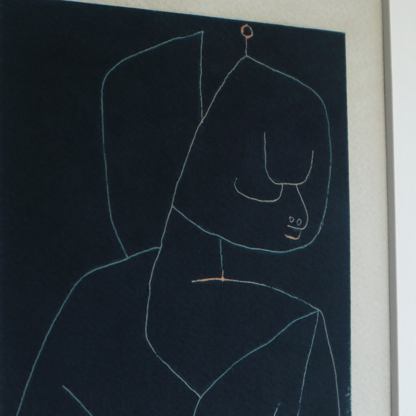 パウル・クレー「異国の寺院の少女」 アートポスター（フレーム付き）/ Paul Klee “Exotic girl from the temple” 絵画・名画［額入り］4