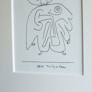 パウル・クレー「子猫ちゃんのひとり言」アートポスター（フレーム付き） / Paul Klee “monologue of kitten” 絵画・名画［額入り］5