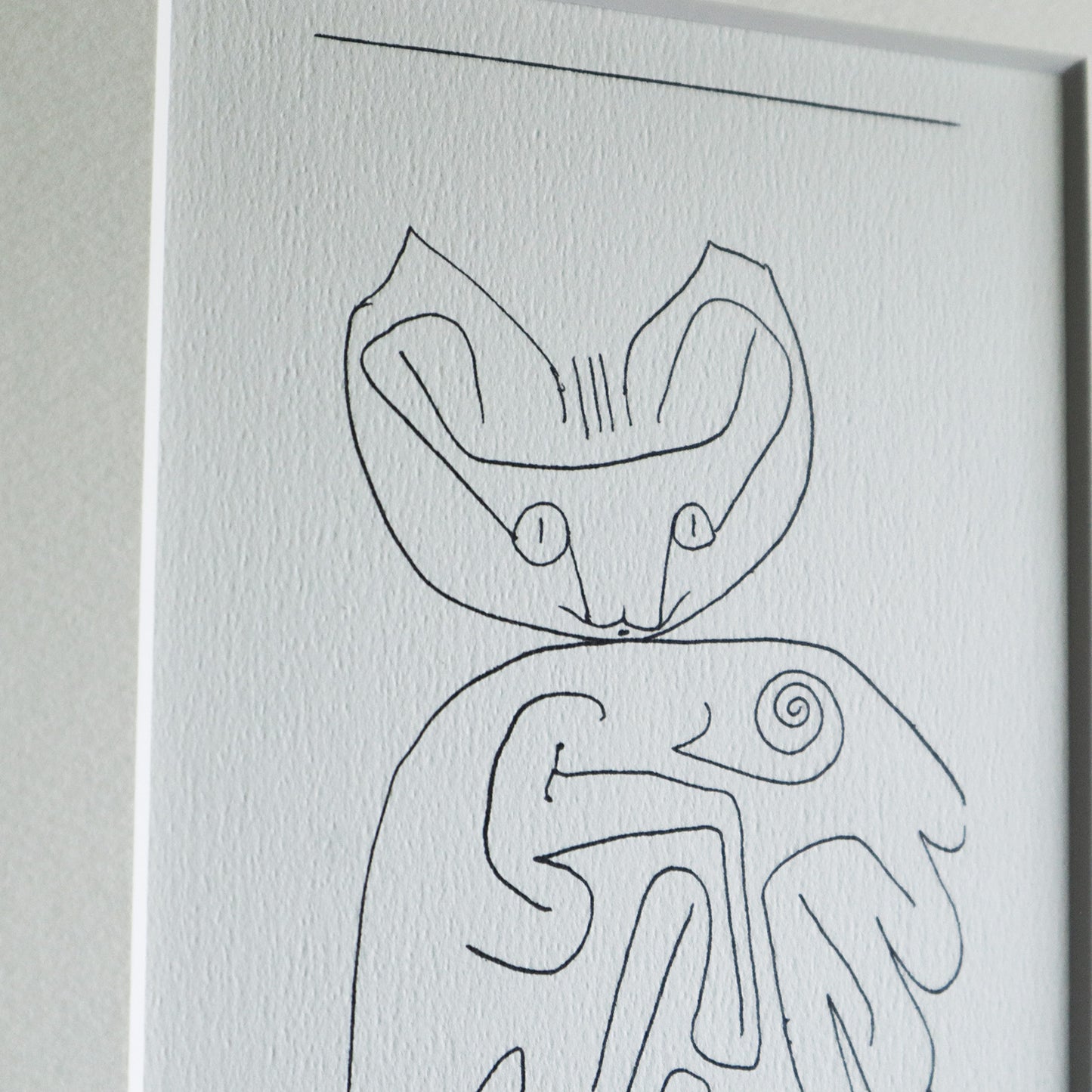 パウル・クレー「子猫ちゃんのひとり言」アートポスター（フレーム付き） / Paul Klee “monologue of kitten” 絵画・名画［額入り］6