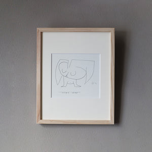 パウル・クレー「天使というよりむしろ鳥」アートポスター（フレーム付き）絵画・名画［額入り］1