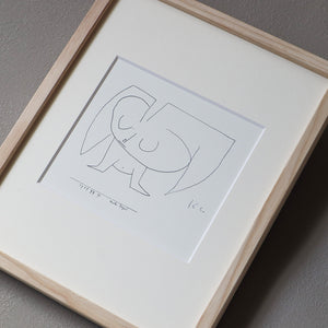 パウル・クレー「天使というよりむしろ鳥」アートポスター（フレーム付き）絵画・名画［額入り］2