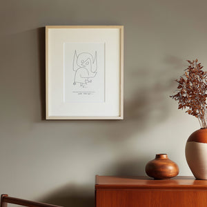 パウル・クレー「鈴をつけた天使」アートポスター（フレーム付き）※大サイズ / Paul Klee “Schellen Engel” 絵画・名画［額入り］0