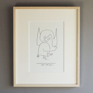 パウル・クレー「鈴をつけた天使」アートポスター（フレーム付き）※大サイズ / Paul Klee “Schellen Engel” 絵画・名画［額入り］1