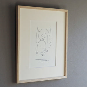 パウル・クレー「鈴をつけた天使」アートポスター（フレーム付き）※大サイズ / Paul Klee “Schellen Engel” 絵画・名画［額入り］2