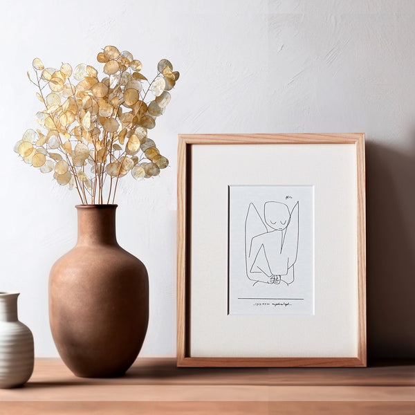 パウル・クレー「忘れっぽい天使」アートポスター（フレーム付き）0