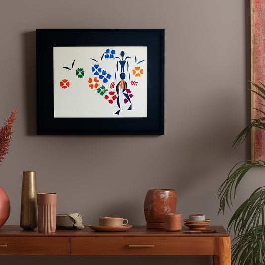 アンリ・マティス 「黒人女性」アートポスター（フレーム付き） /  Henri Matisse “La Négresse” 絵画・名画［額入り］0