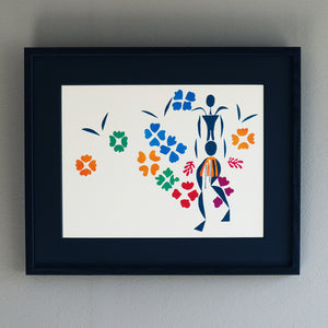 アンリ・マティス 「黒人女性」アートポスター（フレーム付き） /  Henri Matisse “La Négresse” 絵画・名画［額入り］1