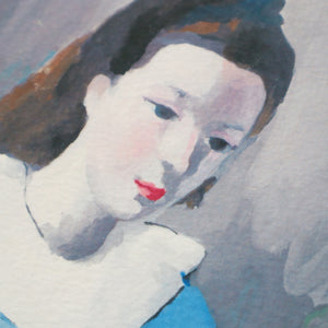 マリー・ローランサン 「シュザンヌ・モロー（青い服）」アートポスター（フレーム付き）絵画・名画［額入り］4