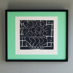 アンリ・マティス 「ベゴニアのバスケット」アートポスター（フレーム付き） /  Henri Matisse “Corbeille de bégonias I (1938)” 絵画・名画［額入り］1