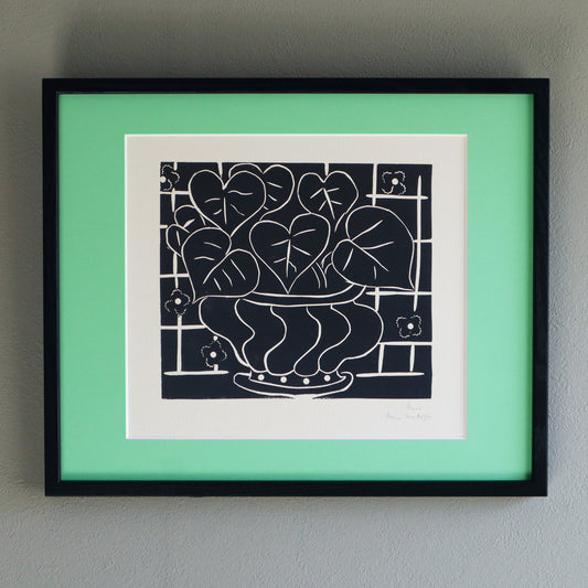 アンリ・マティス 「ベゴニアのバスケット」アートポスター（フレーム付き） /  Henri Matisse “Corbeille de bégonias I (1938)” 絵画・名画［額入り］1