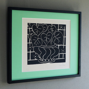 アンリ・マティス 「ベゴニアのバスケット」アートポスター（フレーム付き） /  Henri Matisse “Corbeille de bégonias I (1938)” 絵画・名画［額入り］2