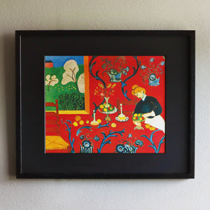 アンリ・マティス 「赤い部屋（赤のハーモニー）」アートポスター（フレーム付き） / Henri Matisse “The Dessert:Harmony in Red”名画・絵画［額入り］1