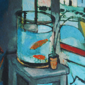 アンリ・マティス 「金魚鉢のある室内」アートポスター（フレーム付き） / Henri Matisse “Interior with a Goldfish Bowl”名画・絵画［額入り］4