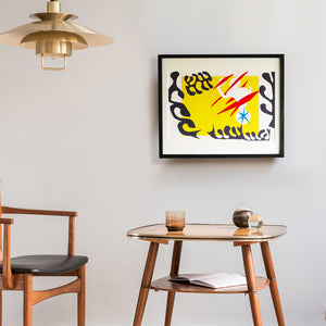 アンリ・マティス 版画集『ジャズ』「﻿﻿白象の悪夢」アートポスター（フレーム付き）絵画・名画［額入り］00