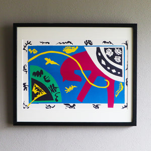 アンリ・マティス 版画集『ジャズ』「馬、曲馬師、道化師」アートポスター（フレーム付き）絵画・名画［額入り］01