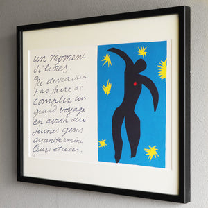 アンリ・マティス 版画集『ジャズ』「イカロス」アートポスター（フレーム付き）絵画・名画［額入り］03