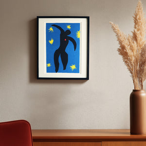 アンリ・マティス 版画集『ジャズ』「イカロス」アートポスター（フレーム付き）※縦位置 / Henri Matisse “Jazz / Icarus” 絵画・名画［額入り］0