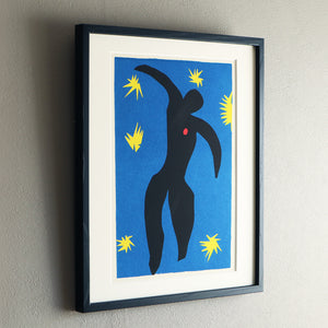 アンリ・マティス 版画集『ジャズ』「イカロス」アートポスター（フレーム付き）※縦位置 / Henri Matisse “Jazz / Icarus” 絵画・名画［額入り］2