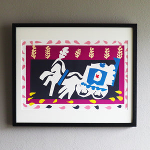 アンリ・マティス 版画集『ジャズ』「﻿﻿ピエロの埋葬」アートポスター（フレーム付き）絵画・名画［額入り］01