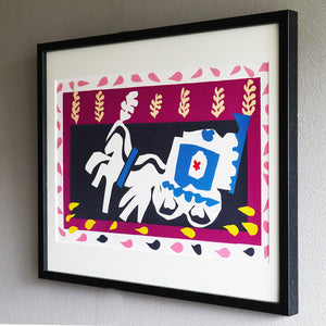 アンリ・マティス 版画集『ジャズ』「﻿﻿ピエロの埋葬」アートポスター（フレーム付き）絵画・名画［額入り］03