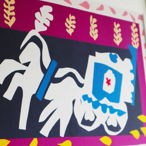 アンリ・マティス 版画集『ジャズ』「﻿﻿ピエロの埋葬」アートポスター（フレーム付き）絵画・名画［額入り］04