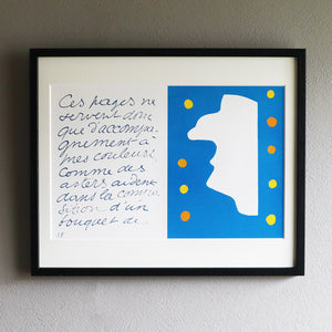 アンリ・マティス 版画集『ジャズ』「ロワイヤル氏」アートポスター（フレーム付き）絵画・名画［額入り］01