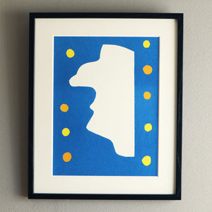 アンリ・マティス 版画集『ジャズ』「ロワイヤル氏」アートポスター（フレーム付き）※縦位置 / Henri Matisse “Jazz / Sir Loyal” 絵画・名画［額入り］1