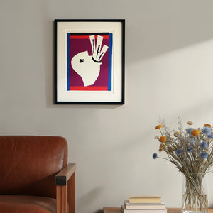 アンリ・マティス 版画集『ジャズ』「剣を飲む人」アートポスター（フレーム付き）※縦位置 / Henri Matisse “Jazz /The Sword Swallower” 絵画・名画［額入り］0