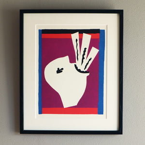 アンリ・マティス 版画集『ジャズ』「剣を飲む人」アートポスター（フレーム付き）※縦位置 / Henri Matisse “Jazz /The Sword Swallower” 絵画・名画［額入り］1