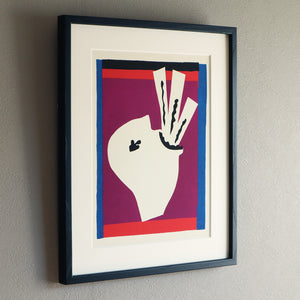 アンリ・マティス 版画集『ジャズ』「剣を飲む人」アートポスター（フレーム付き）※縦位置 / Henri Matisse “Jazz /The Sword Swallower” 絵画・名画［額入り］2