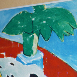 アンリ・マティス 「白い服を着た若い女、赤い背景」アートポスター（フレーム付き） / Henri Matisse “June fille en blanc, found rouge” 名画・絵画［額入り］5