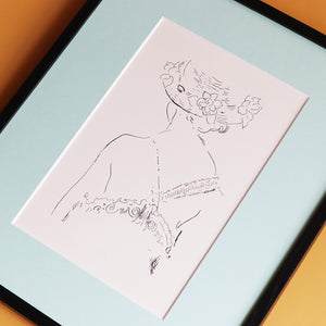 アンリ・マティス 「ルールー 1914.」アートポスター（フレーム付き） 世界の名画・絵画［額入り］2