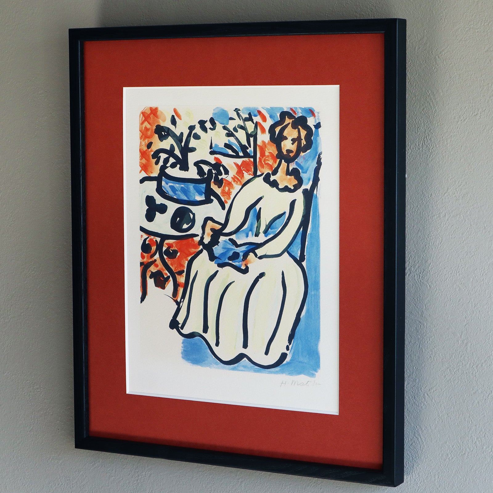 アンリ・マティス 「黄色のドレスを着たマリー＝ジョゼ」アートポスター（フレーム付き） /  Henri Matisse “Marie-José en robe jaune (1950)” 絵画・名画［額入り］3