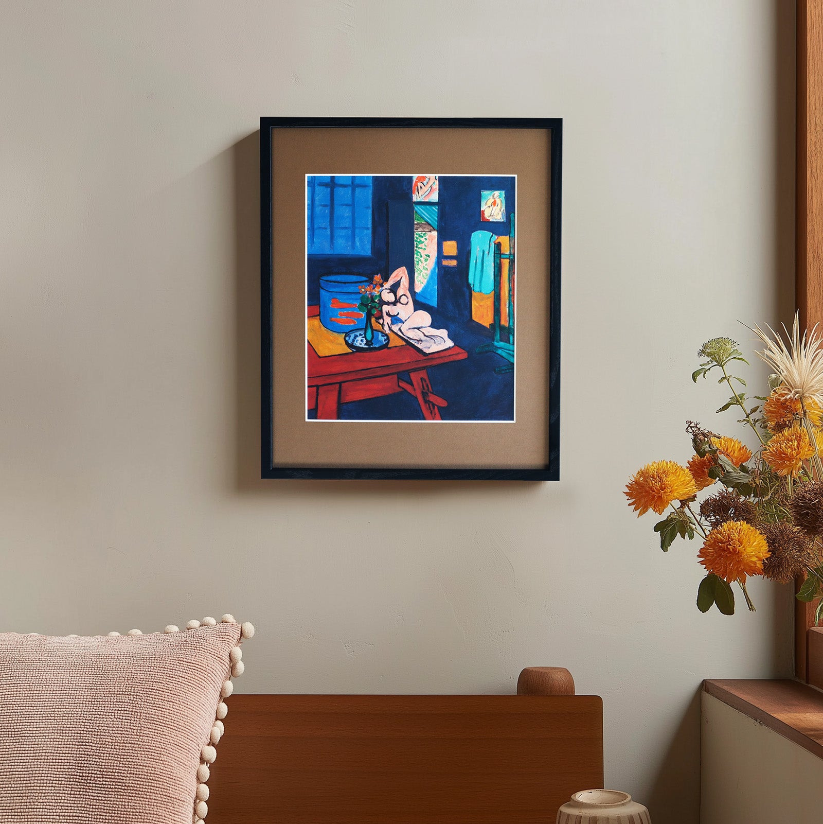 アンリ・マティス 「金魚のいるアトリエ」アートポスター（フレーム付き） /  Henri Matisse “Studio with Goldfish (1912)” 絵画・名画［額入り］0