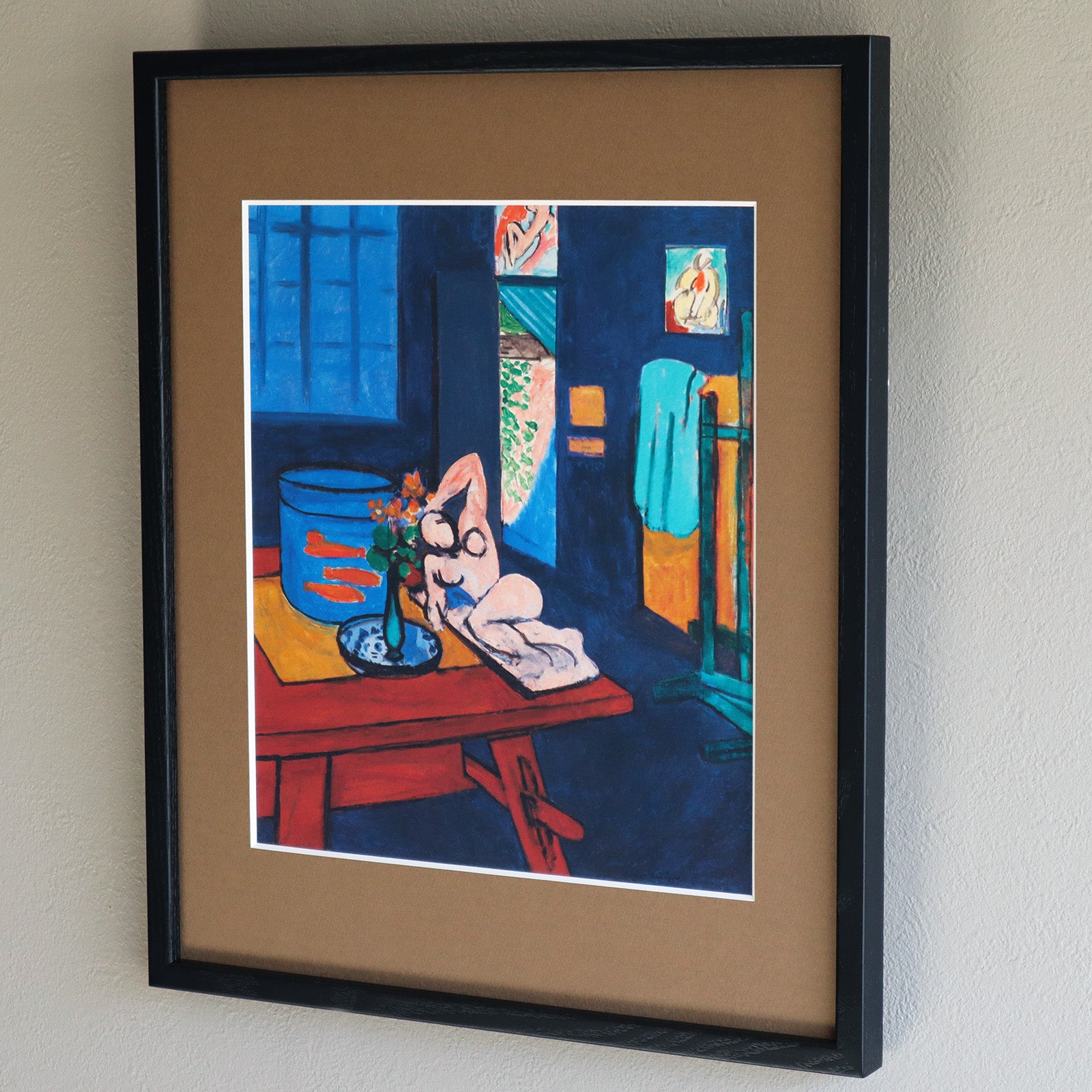 アンリ・マティス 「金魚のいるアトリエ」アートポスター（フレーム付き） /  Henri Matisse “Studio with Goldfish (1912)” 絵画・名画［額入り］3