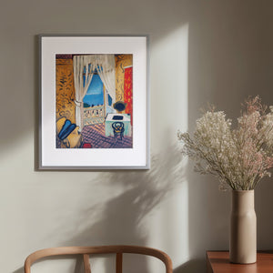 アンリ・マティス 「ヴァイオリンケースのある室内」アートポスター（フレーム付き） /  Henri Matisse “Interior with a Violin Case” 絵画・名画［額入り］0