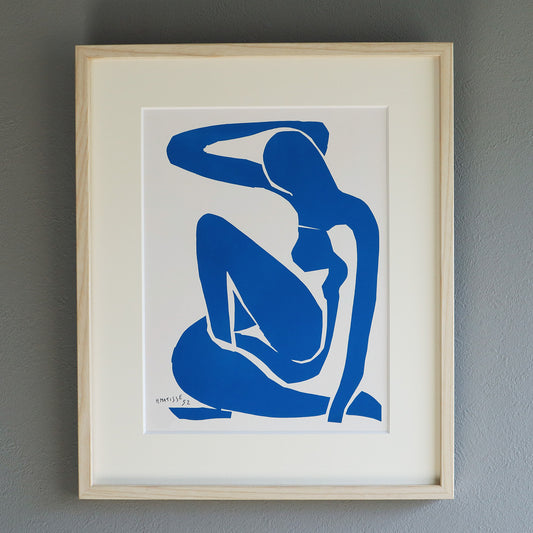 アンリ・マティス 「ブルーヌード I」アートポスター（フレーム付き） /  Henri Matisse “Nu bleu I” 絵画・名画［額入り］1