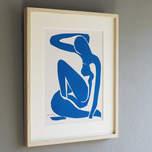 アンリ・マティス 「ブルーヌード I」アートポスター（フレーム付き） /  Henri Matisse “Nu bleu I” 絵画・名画［額入り］2
