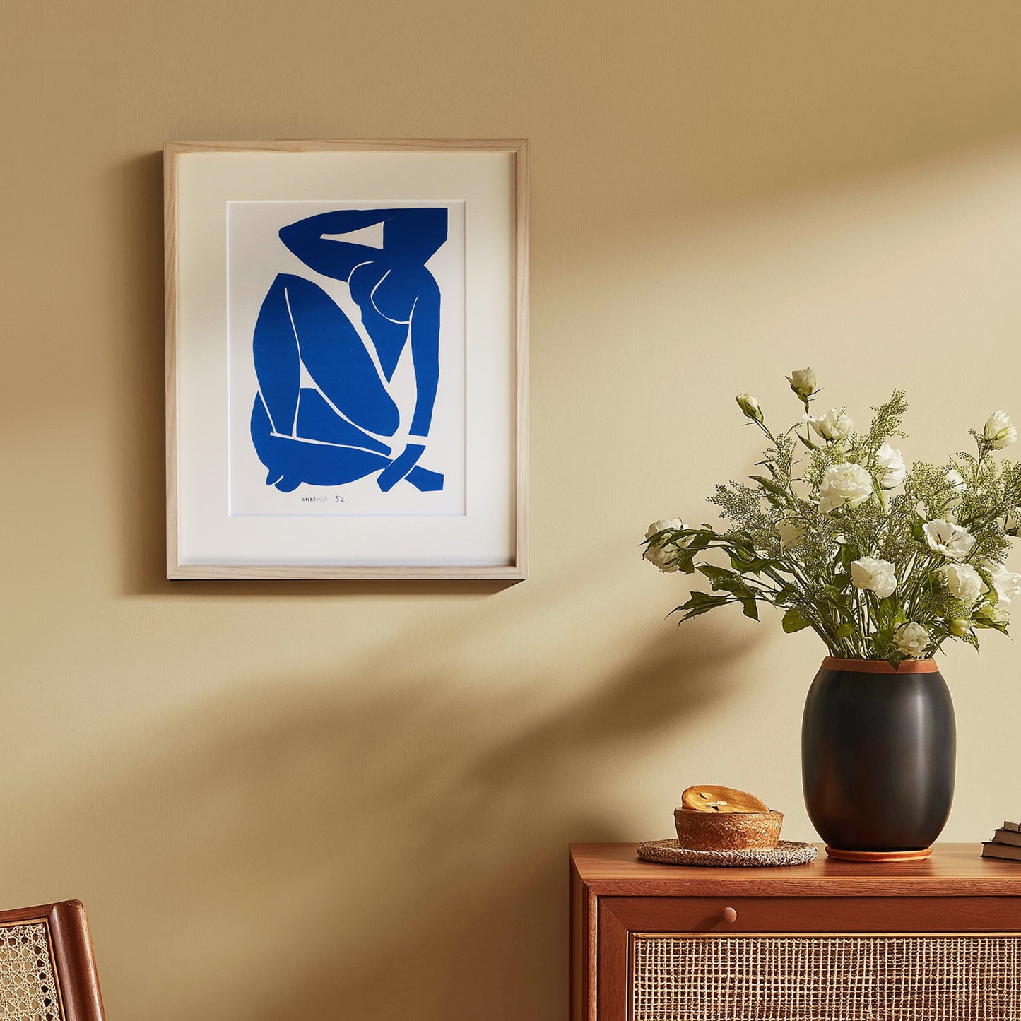 アンリ・マティス 「ブルーヌード III」アートポスター（フレーム付き） /  Henri Matisse “Blue Nude III” 絵画・名画［額入り］0