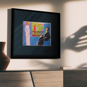 アンリ・マティス 「会話」アートポスター（フレーム付き） 世界の名画・絵画［額入り］0