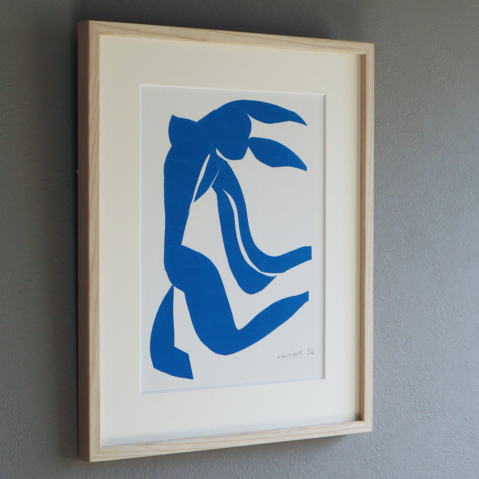 アンリ・マティス 「たなびく髪の毛」アートポスター（フレーム付き） /  Henri Matisse “The Flowing Hair” 絵画・名画［額入り］2