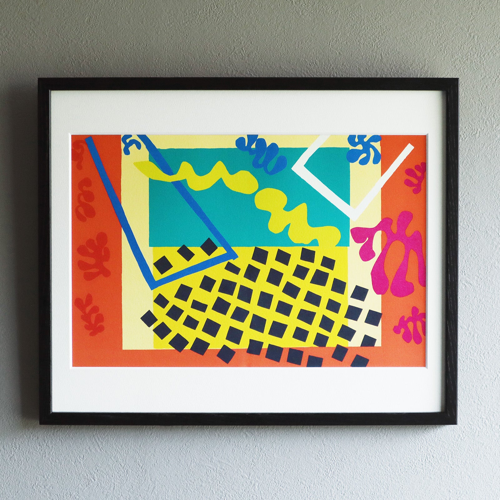 アンリ・マティス 版画集『ジャズ』「コドマ兄弟」アートポスター（フレーム付き） / Henri Matisse “Jazz / The Codomas” Art Frame1