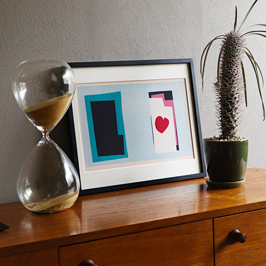 アンリ・マティス 版画集『ジャズ』「﻿﻿ハート」アートポスター（フレーム付き） / Henri Matisse “Jazz / Heart” Art Frame